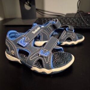 Timberland Blue Sport Sandals with Velcro Straps